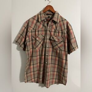 Canyon Guide short-sleeve Western-style pearl snap shirt